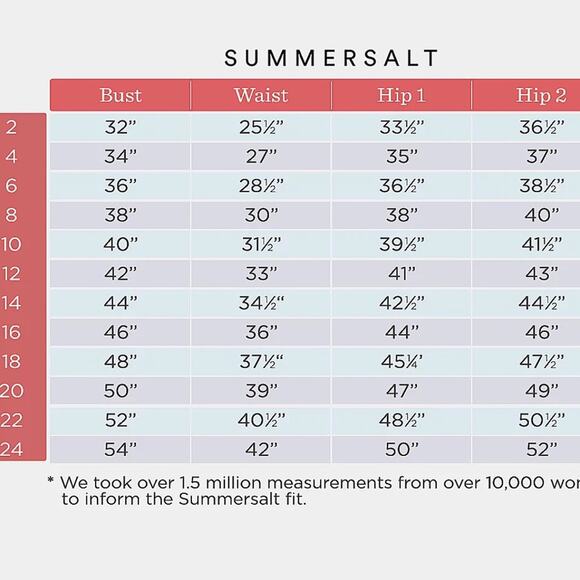 Summersalt The Long Torso Sidestroke 14L Swimsuit 14 Tall One Piece Elegant Plus - Picture 13 of 14